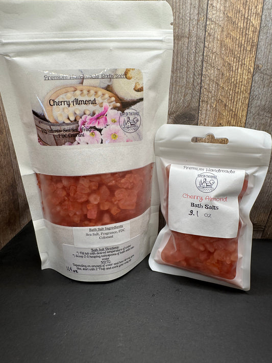 Handmade Cherry Almond 15 oz Bath Salts